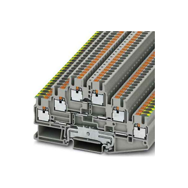 Phoenix Contact Schutzleiter-Reihenklemme 5,2 mm, grau PT 2,5-PE/L/L
